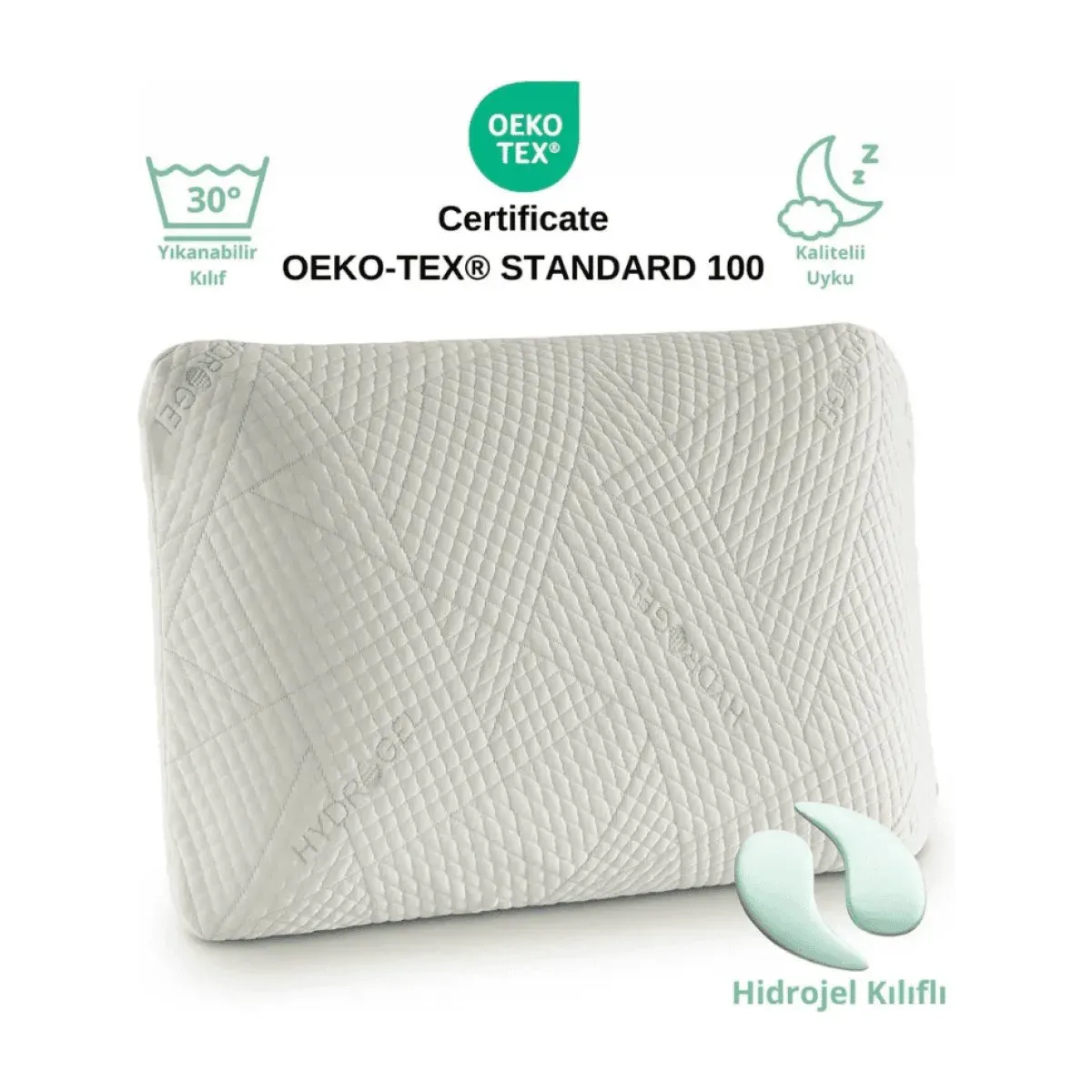 Rudu Hidrojel Kılıflı Visco Yastık