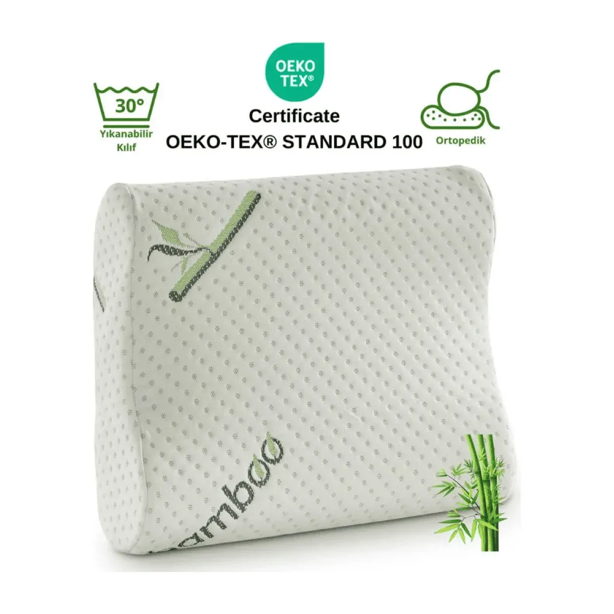 Rudu Bambu Kılıflı Ortopedik Visco Yastık